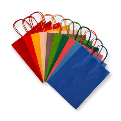 Shoppers in carta colorate